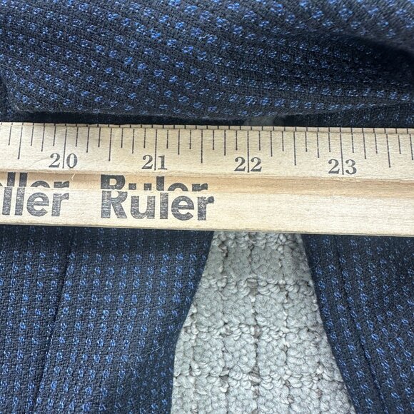 Zanella Italy Blazer Jacket Mens Size 42 Navy Blue Two Button Wool Lined Pockets - Picture 5 of 9